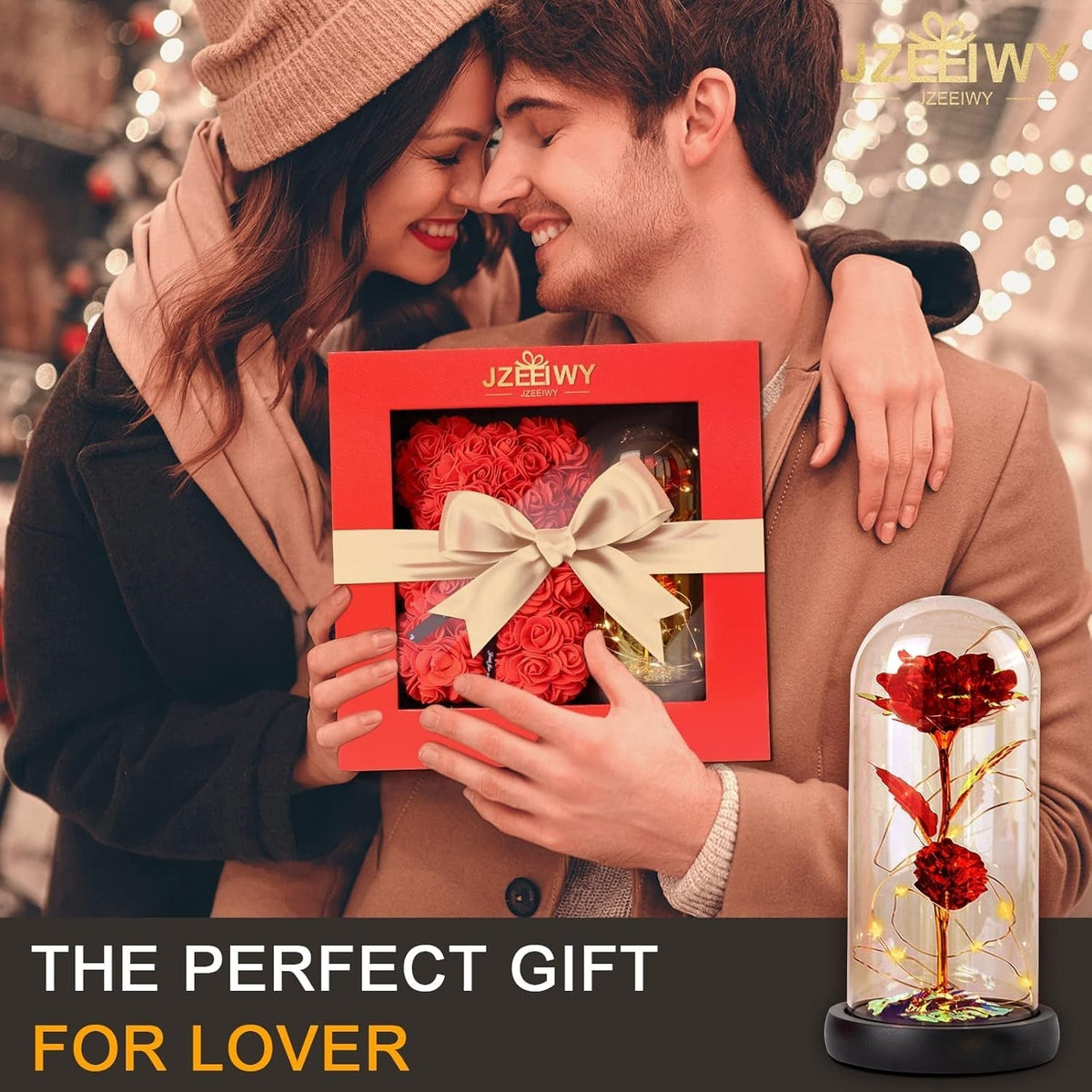 Rose and Rose Bear Gift Set