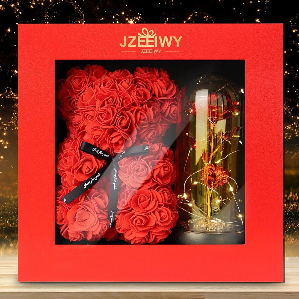 Rose and Rose Bear Gift Set