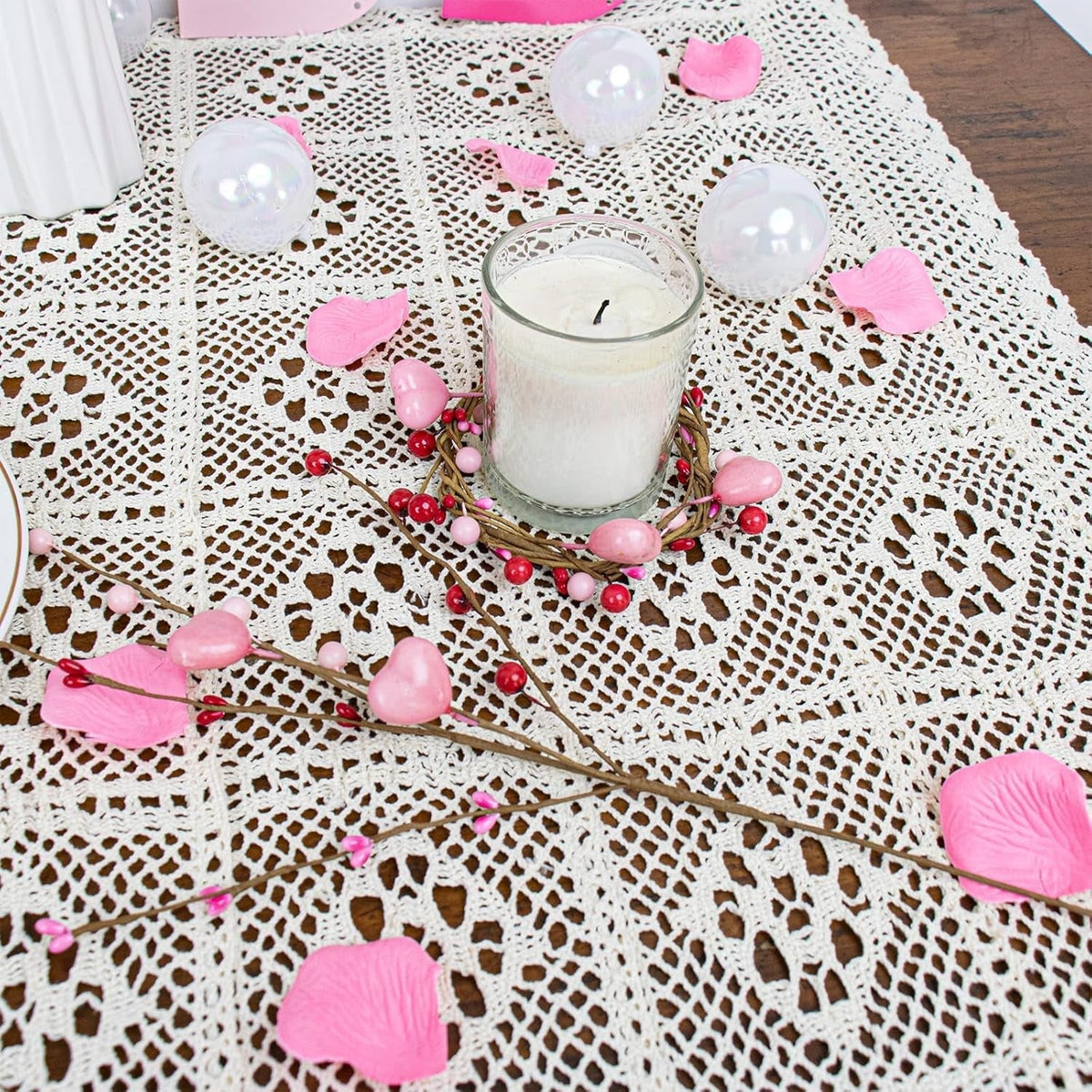 Heart Berry Stems Decorative Set