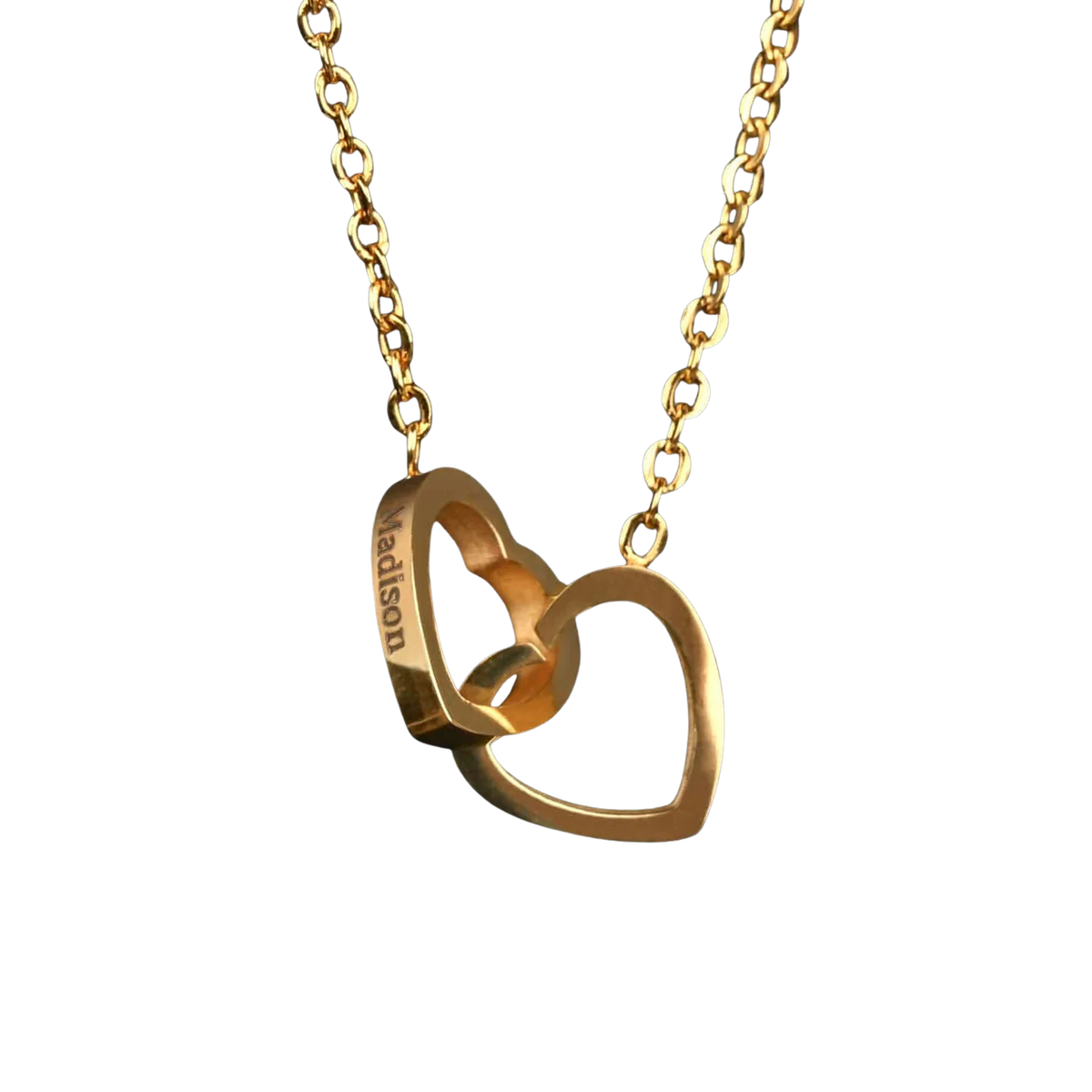 Rose Bear with Engraved Necklace