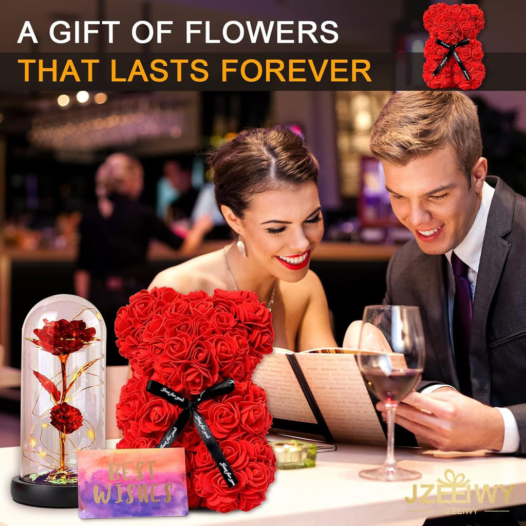 Rose and Rose Bear Gift Set